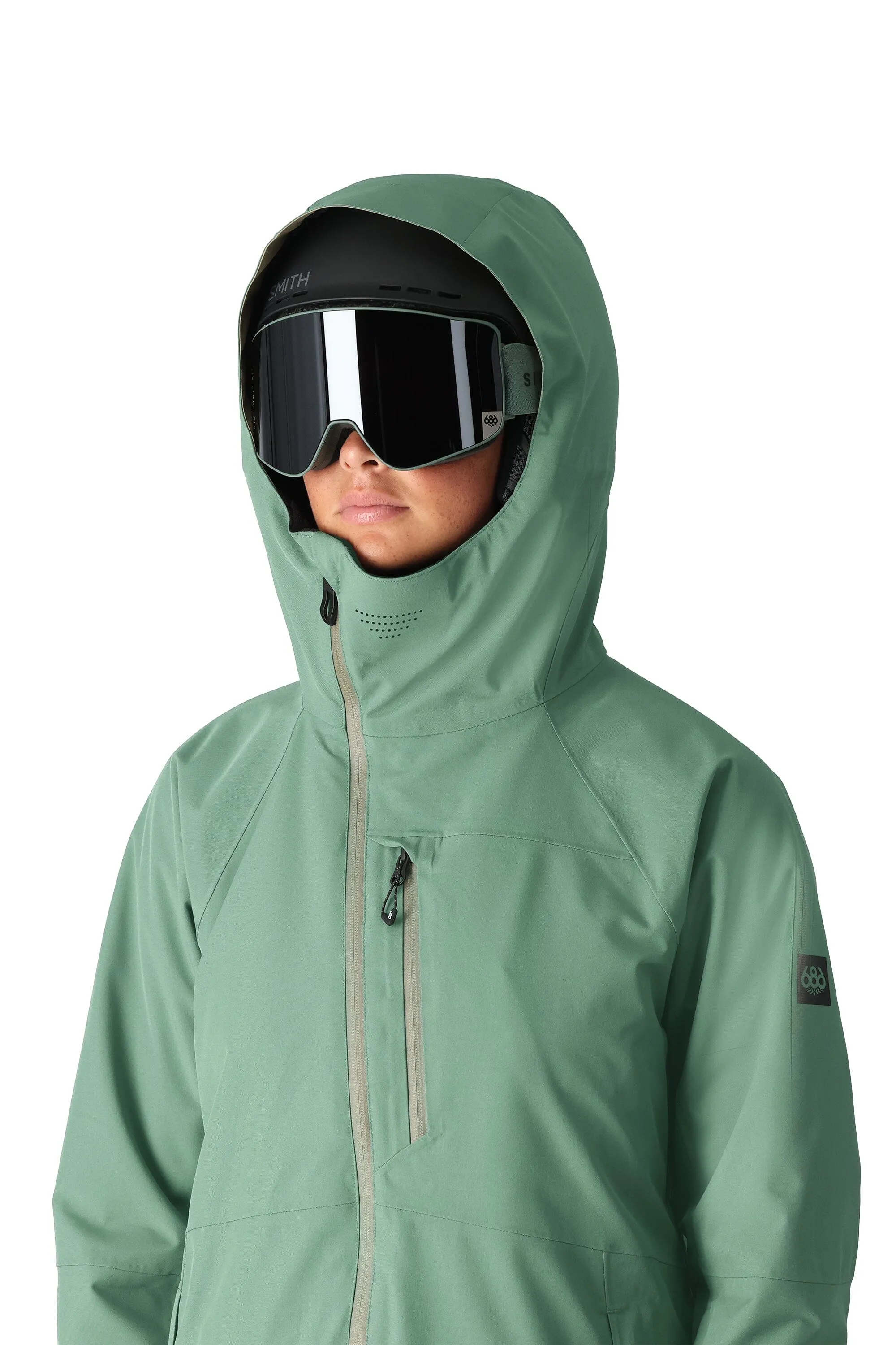 686 Women's Hydra Insulated Snowboard Jacket Cypress Green 2025