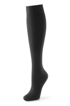 Activa Class 2 Unisex Ribbed Support Socks 18-24 mmHg Black Small