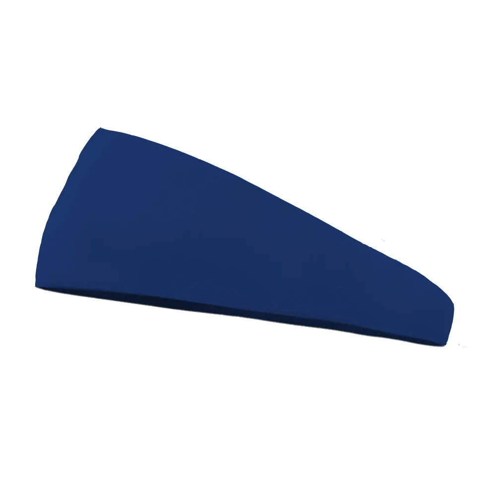 Arctic Blue Solid Printed Wicking Headband