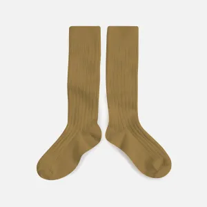 Baby & Kids Cotton Knee Socks - Biscuit