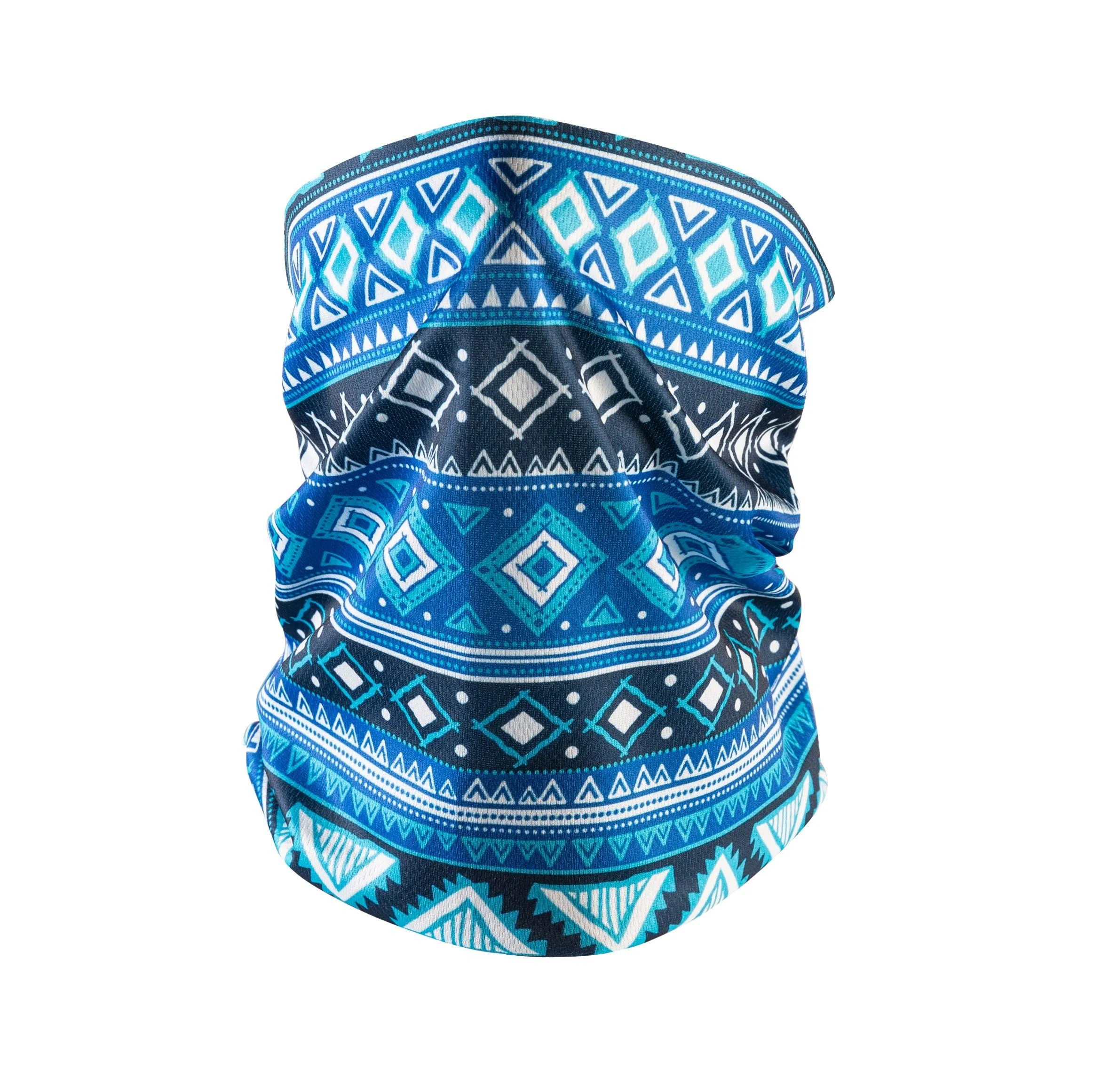 Bandana Face Mask - Blue Polygon (Available online only)