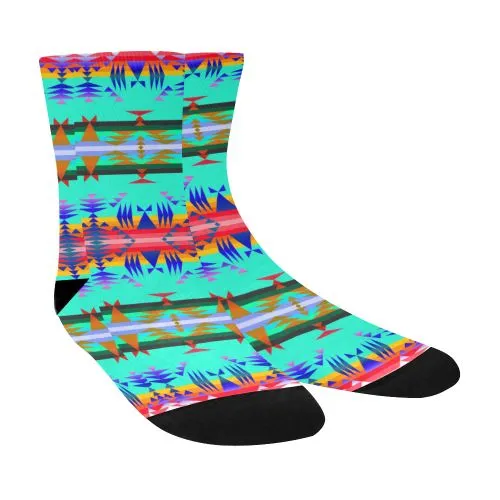 Between the Mountains Spring Crew Socks