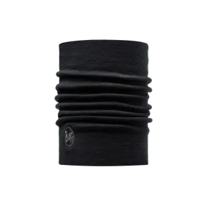 Buff Merino Heavyweight Solid Black Neck Warmer