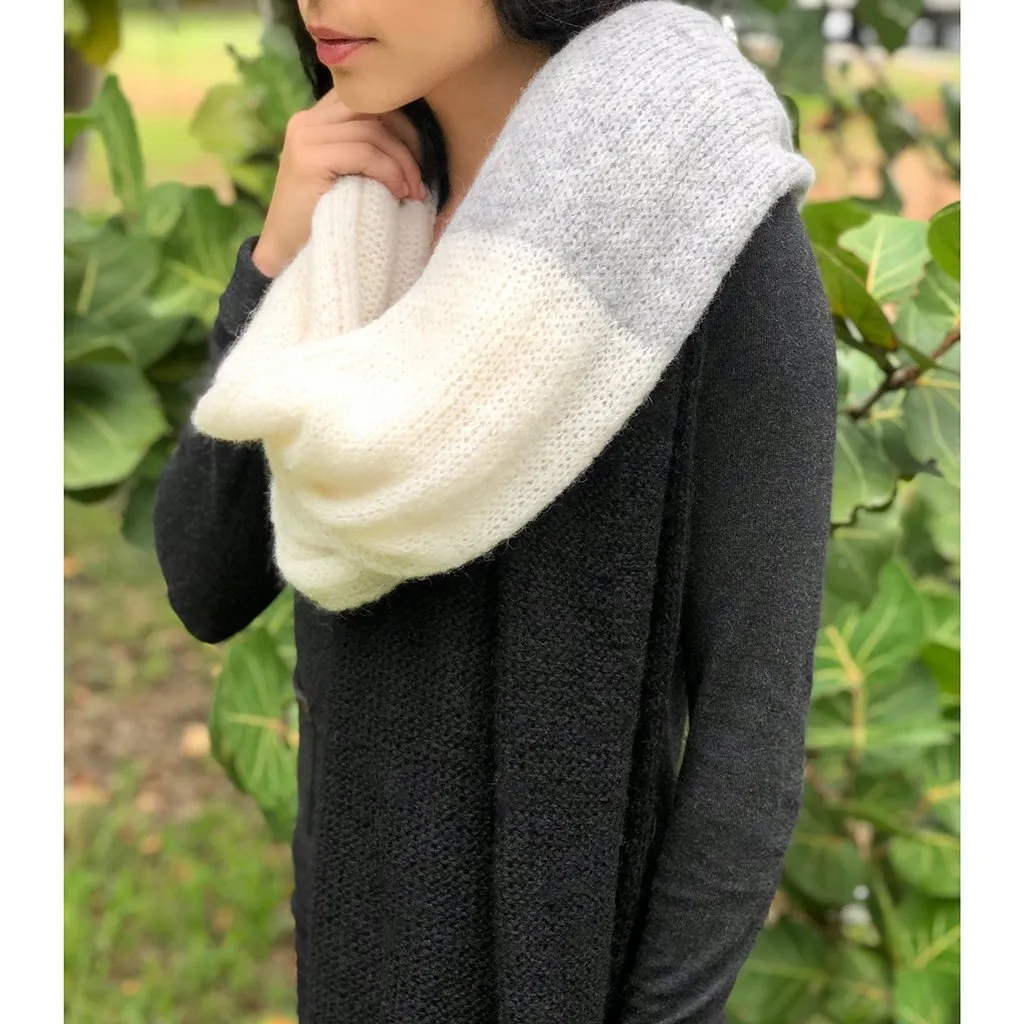 Color Block Alpaca Wrap Scarf by SLATE   SALT