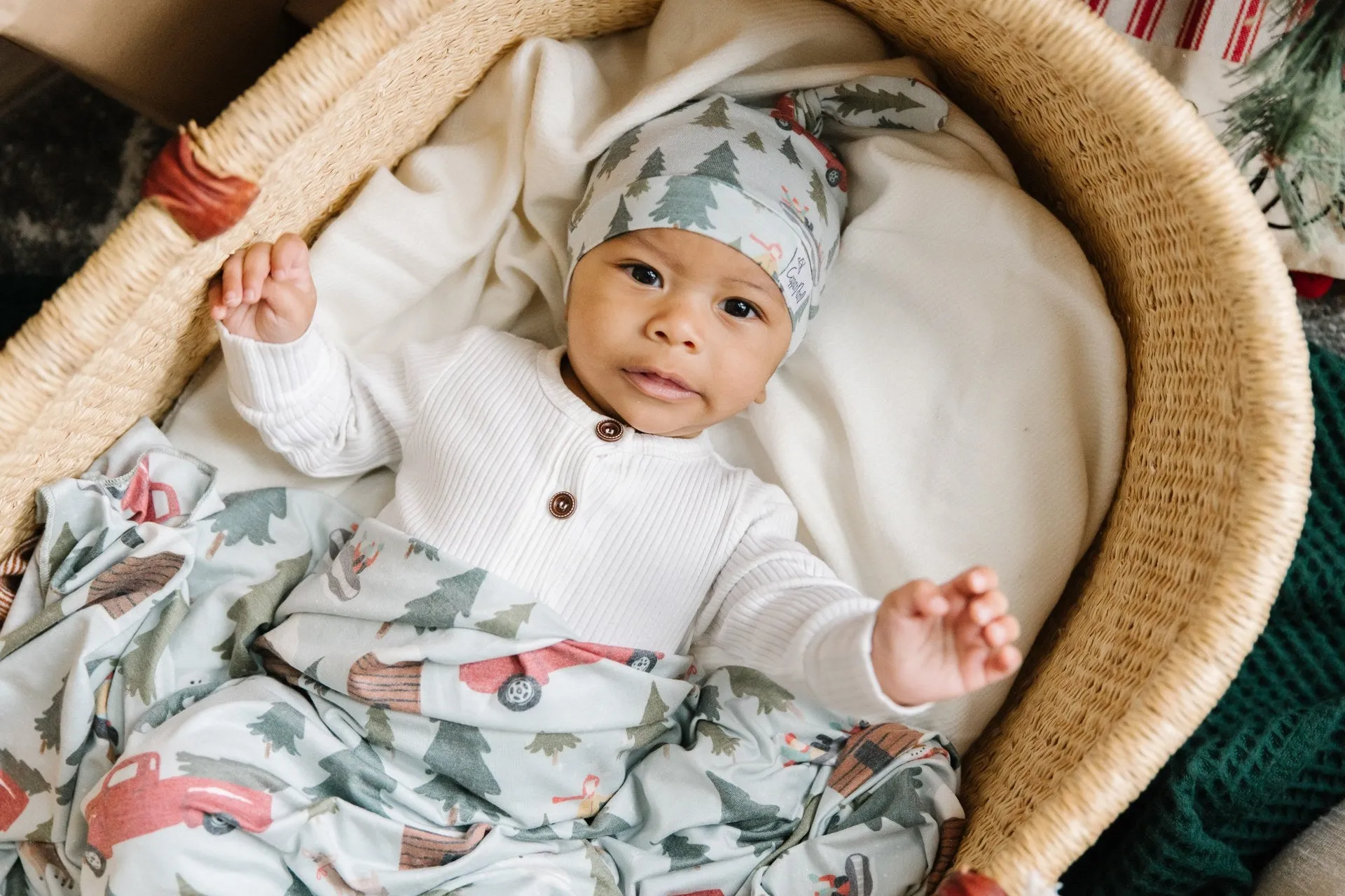 Copper Pearl Kringle Top Knot Hat