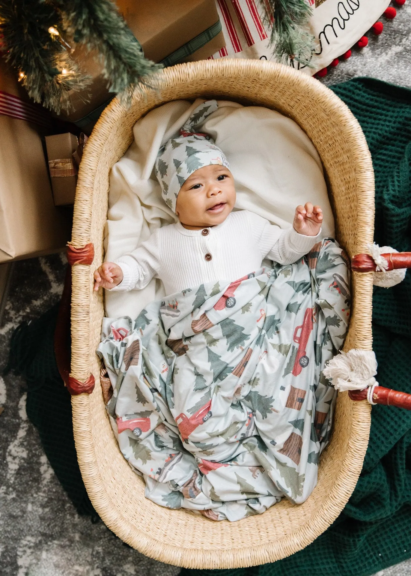 Copper Pearl Kringle Top Knot Hat