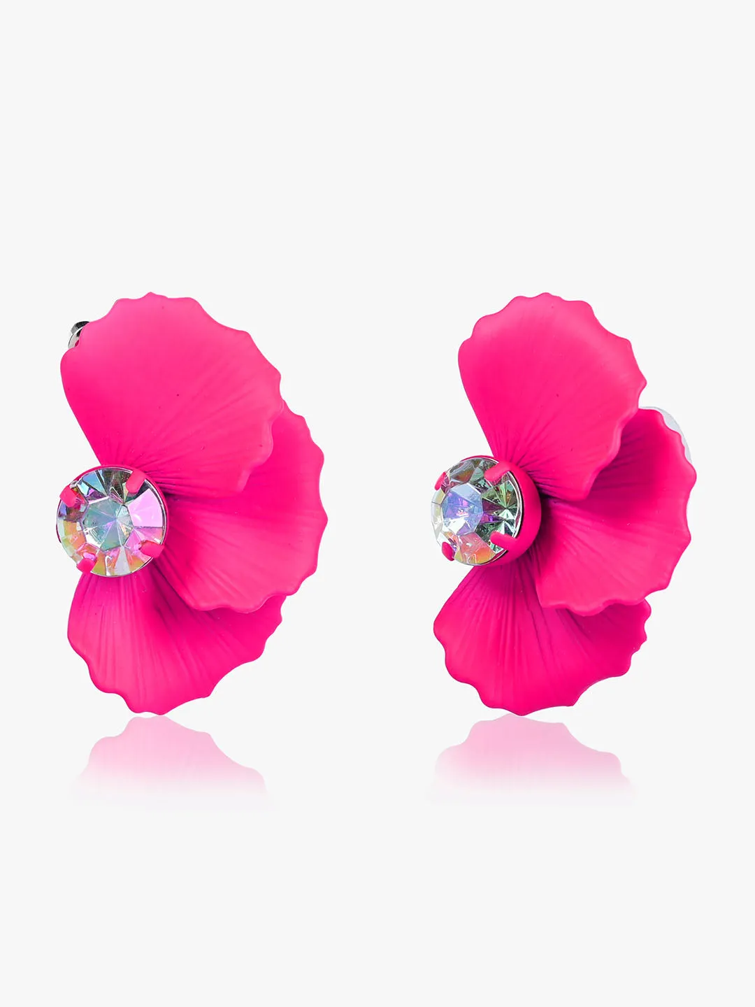 Dainty Half Flower Earrings