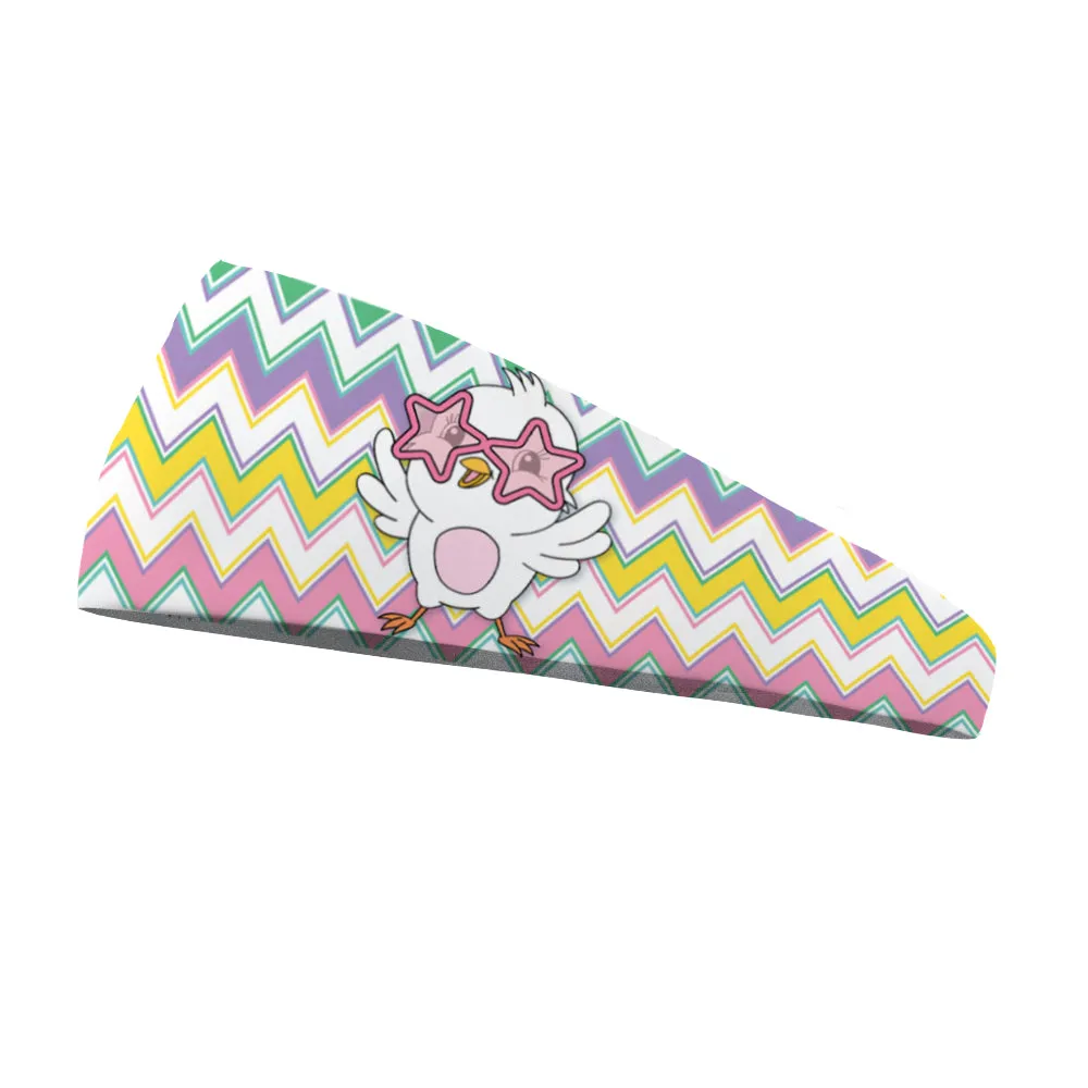 Doodle Chevron Chick Color Your Own Wicking Headband