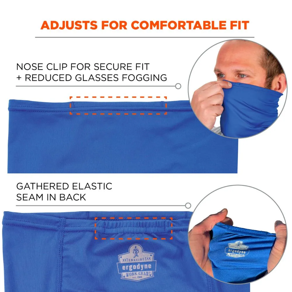 Ergodyne 42136 #6482 L/XL Blue Cooling Neck Gaiter Bandana Pocket Kit