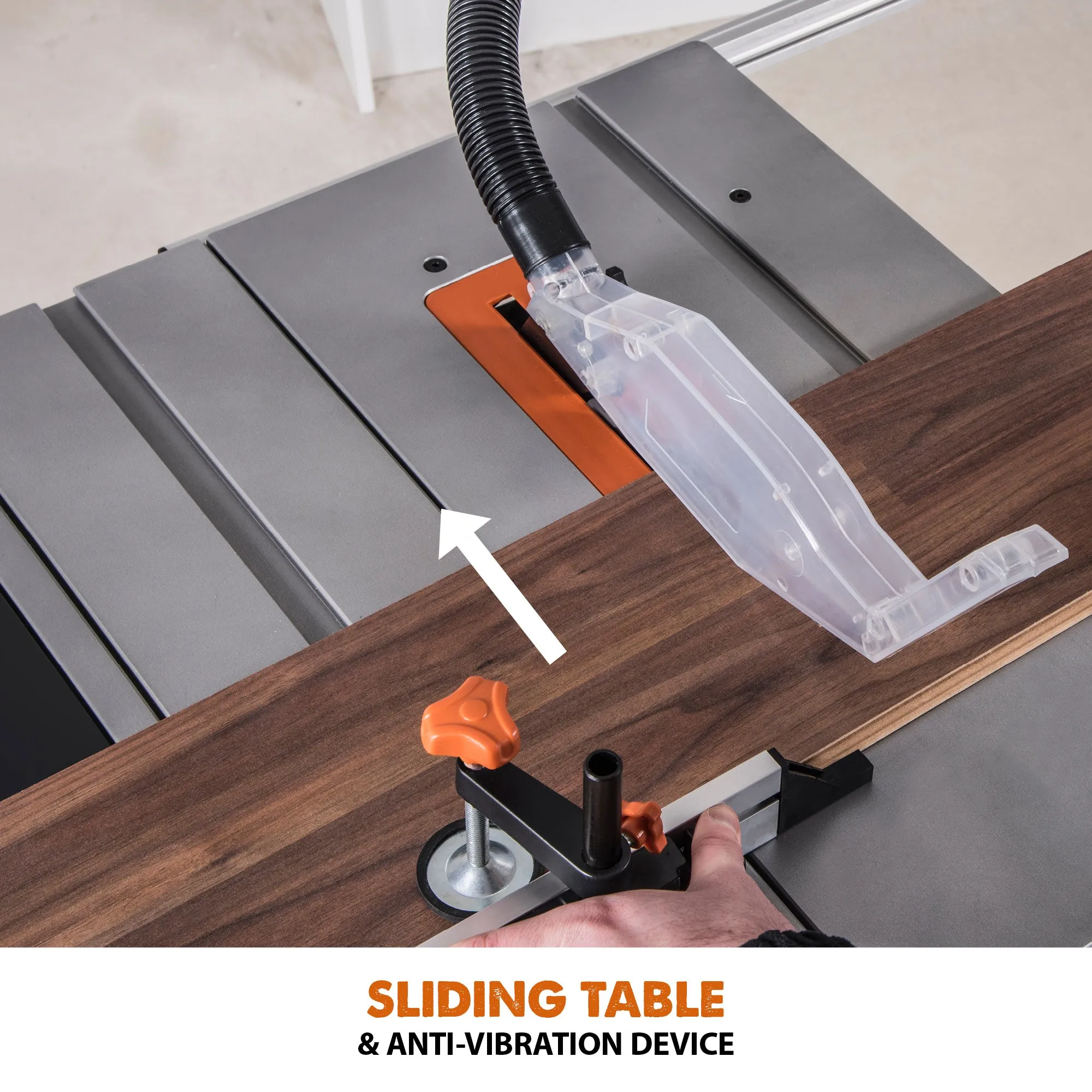 Evolution RAGE5-S: PRO Jobsite Table Saw With Foldable Stand and 10 in. Multi-Material Cutting Blade