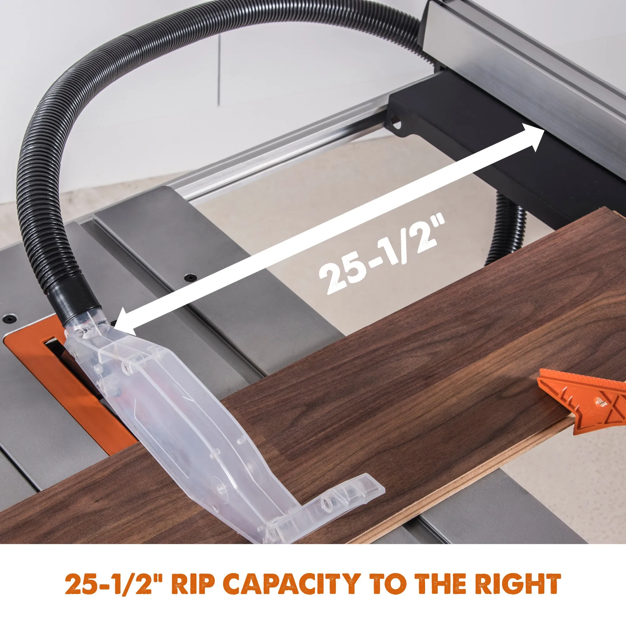 Evolution RAGE5-S: PRO Jobsite Table Saw With Foldable Stand and 10 in. Multi-Material Cutting Blade