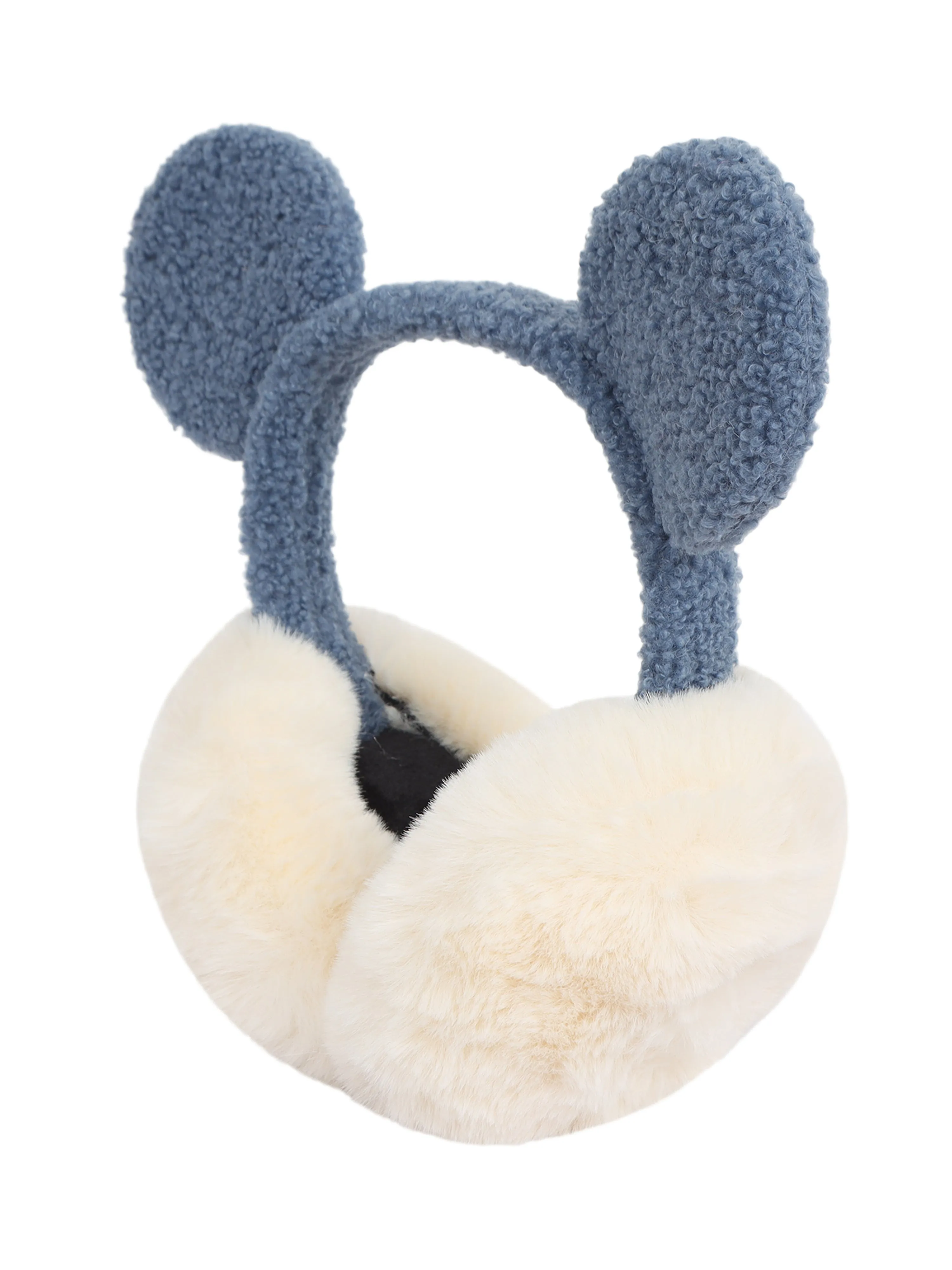 FabSeasons Foldable Ear Muffs for Girls & Women - Winter Ear Warmers with Pom Pom - Soft & Warm Earmuffs - Winter Ear Covers