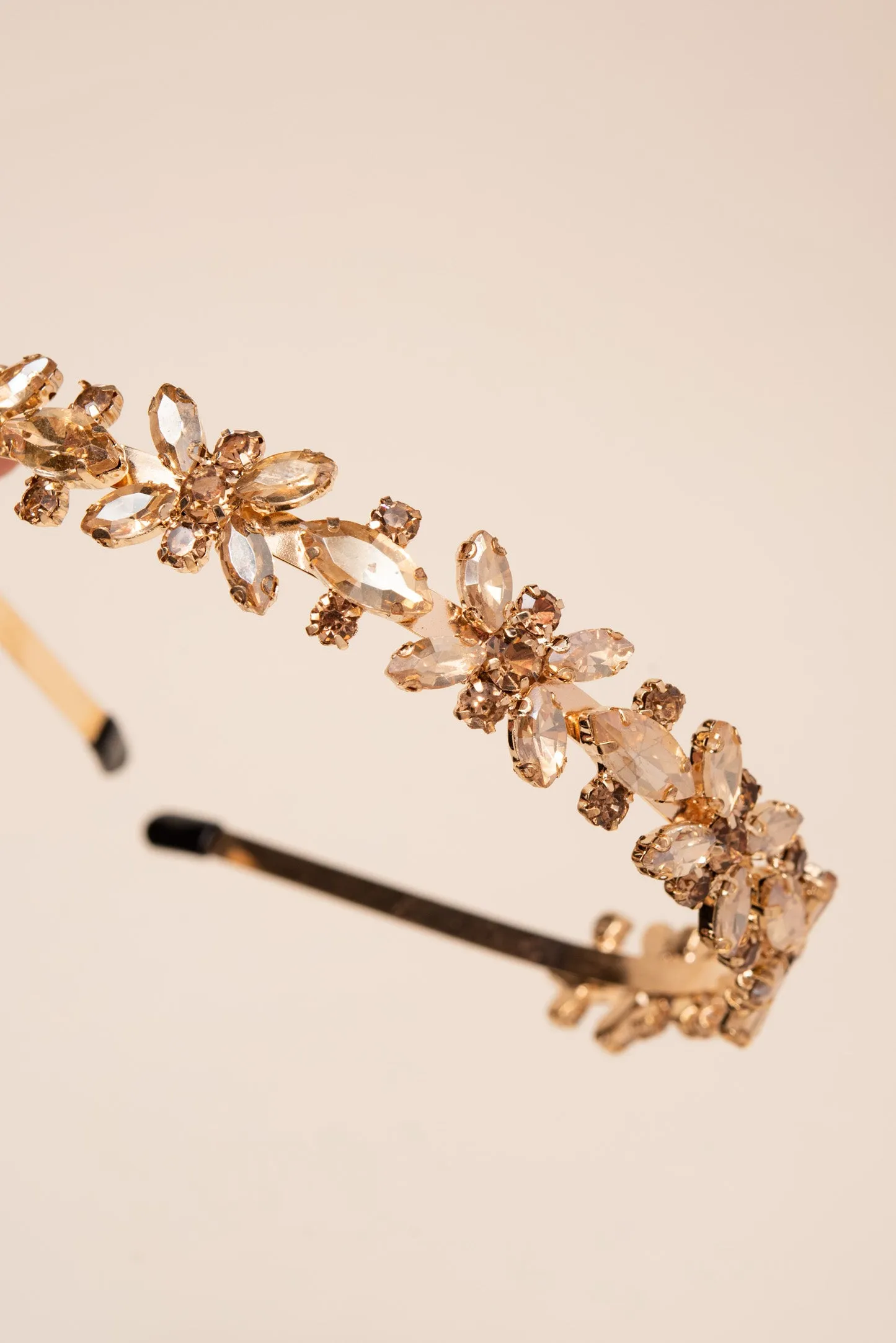 Floral Marquise Rhinestone Headband