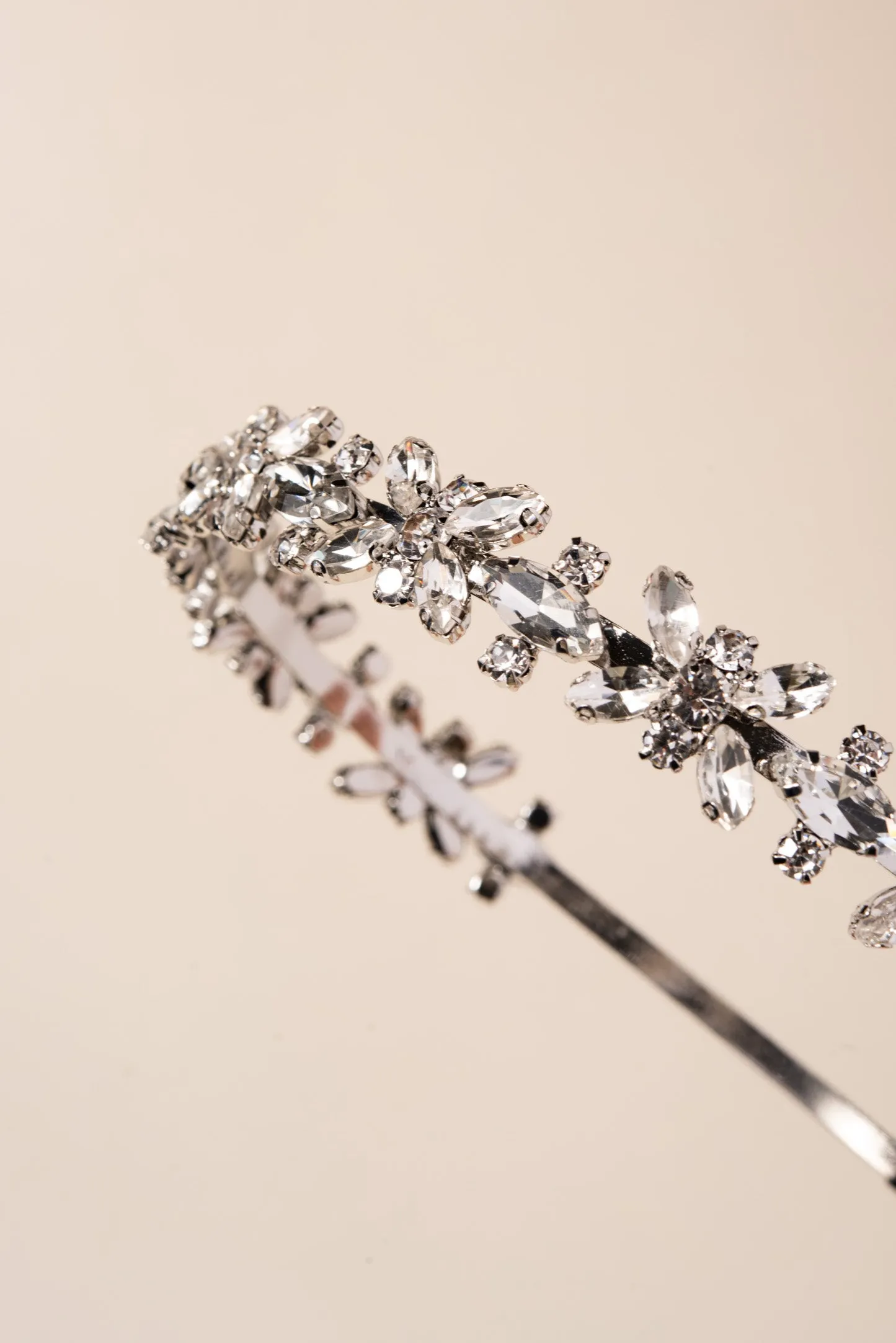 Floral Marquise Rhinestone Headband