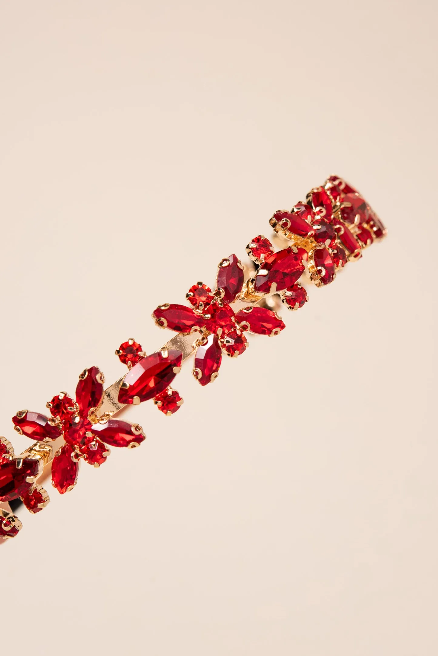 Floral Marquise Rhinestone Headband