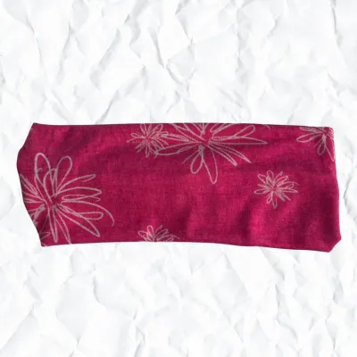 Fuchsia Penciled Floral- Brushed Jersey