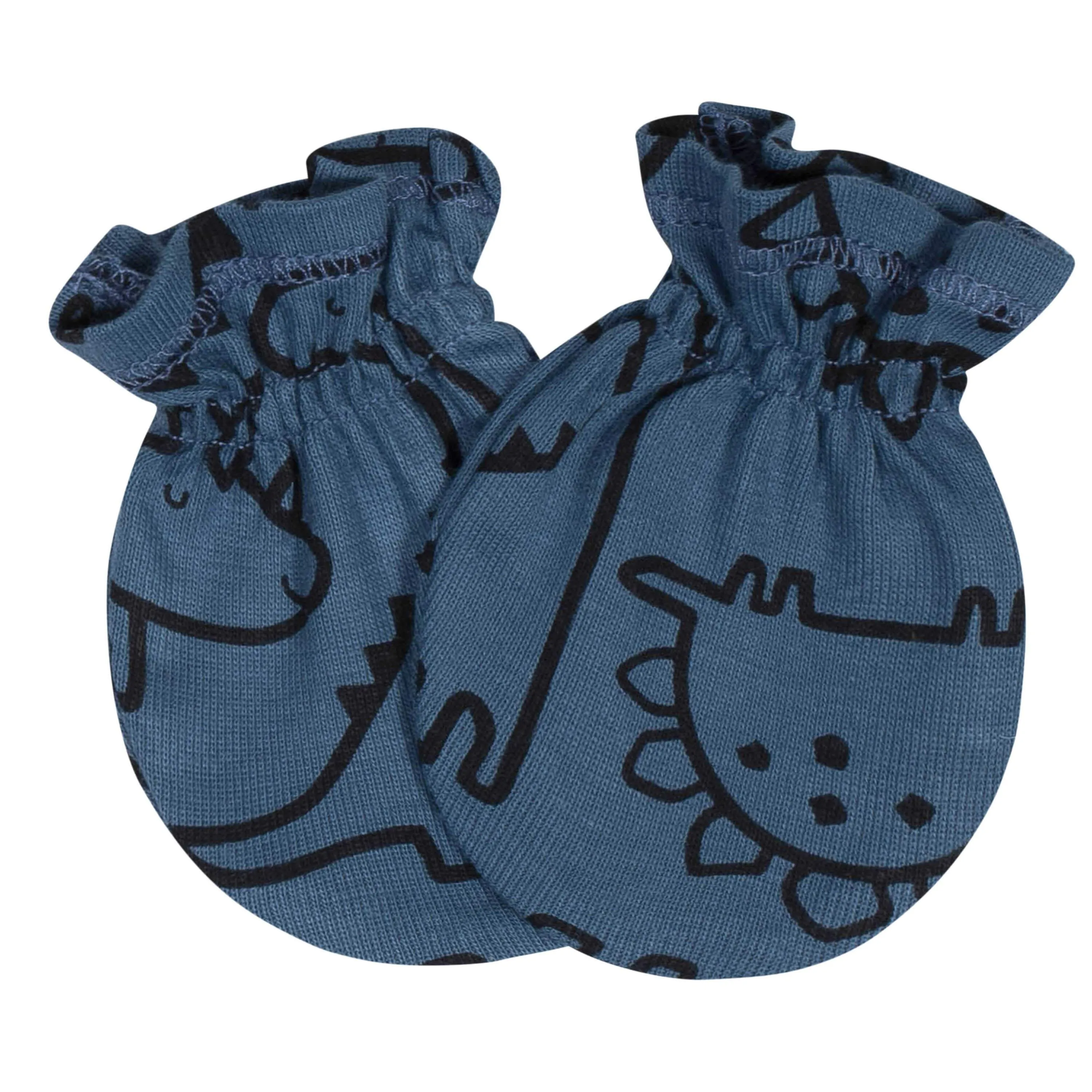 Gerber® 4-Pack Baby Boys Dinosaur No Scratch Mittens Set