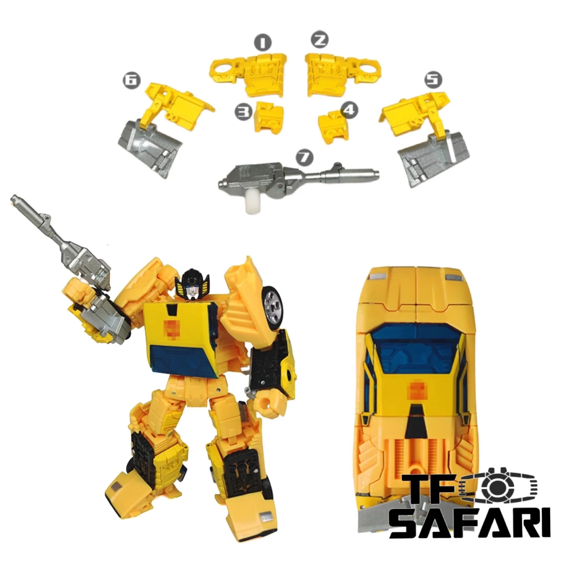 Go Better Studio GX-18 Upgrade Kits for WFC Earthrise Sunstreaker Upgrade Kit