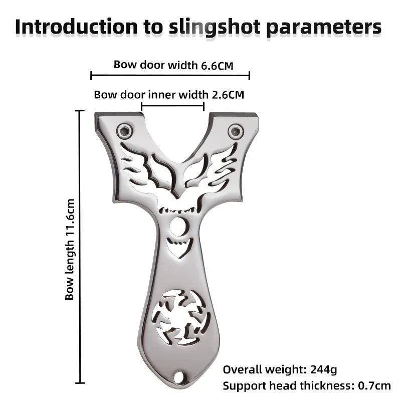 Hot Wings Stainless Steel Slingshot