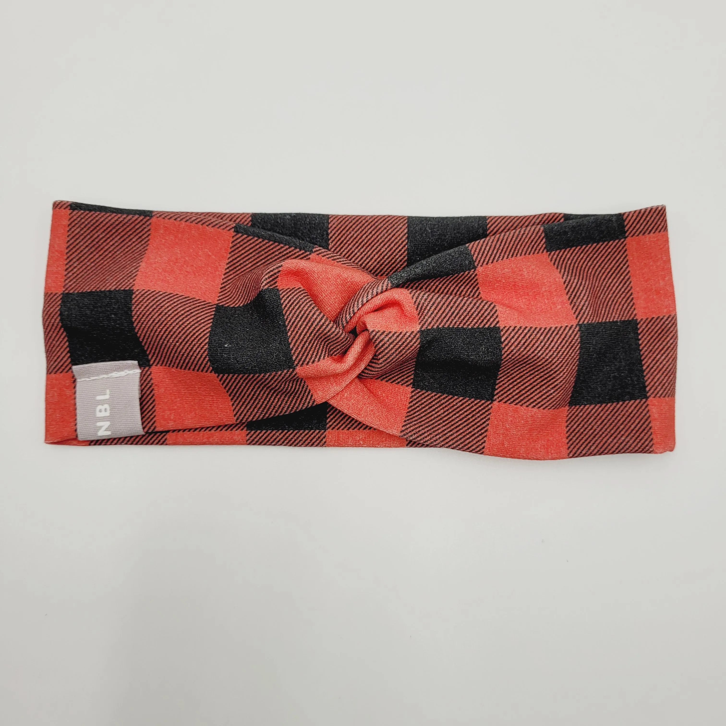 Knot Headband  (Buffalo Plaid)