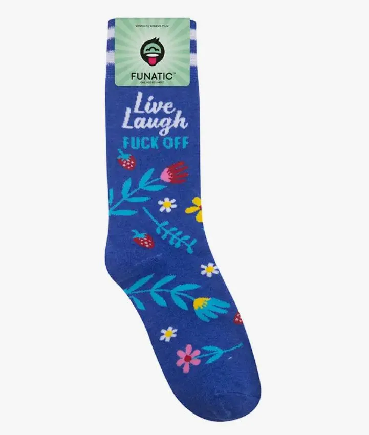 Live, Laugh, Fuck Off Socks