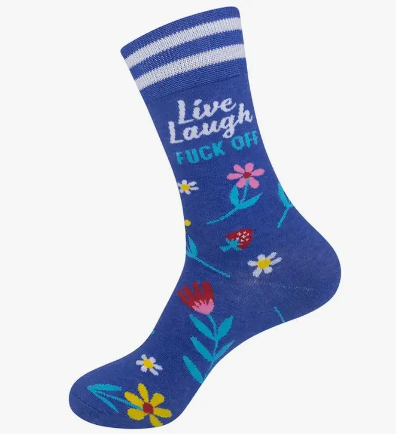 Live, Laugh, Fuck Off Socks