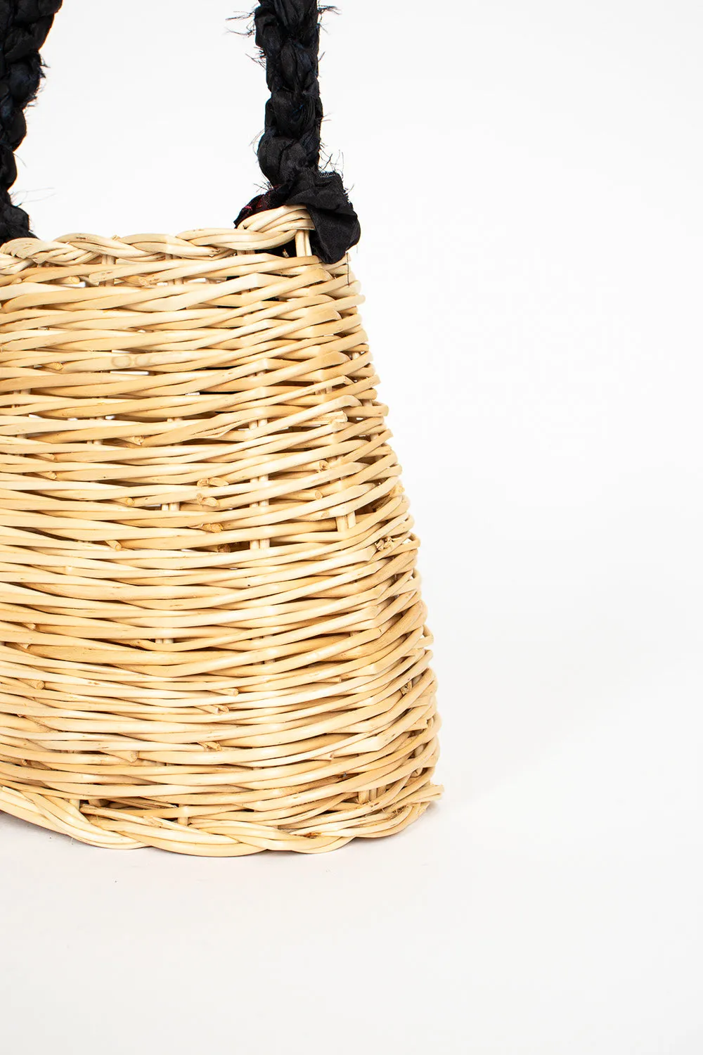 Mandolin Basket Natural/Black