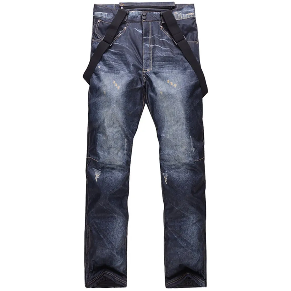 Men's Outdoor Denim Jeans Bibs Overall