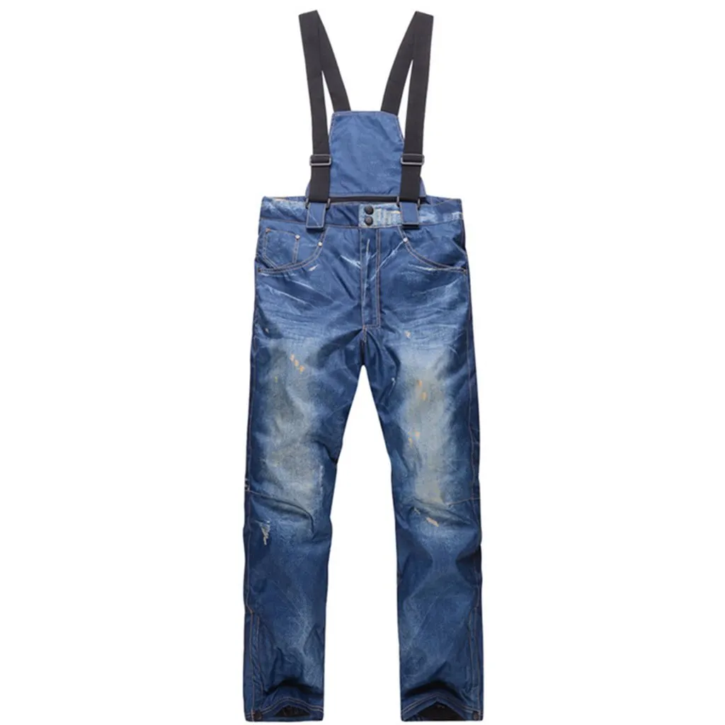 Men's Outdoor Denim Jeans Bibs Overall