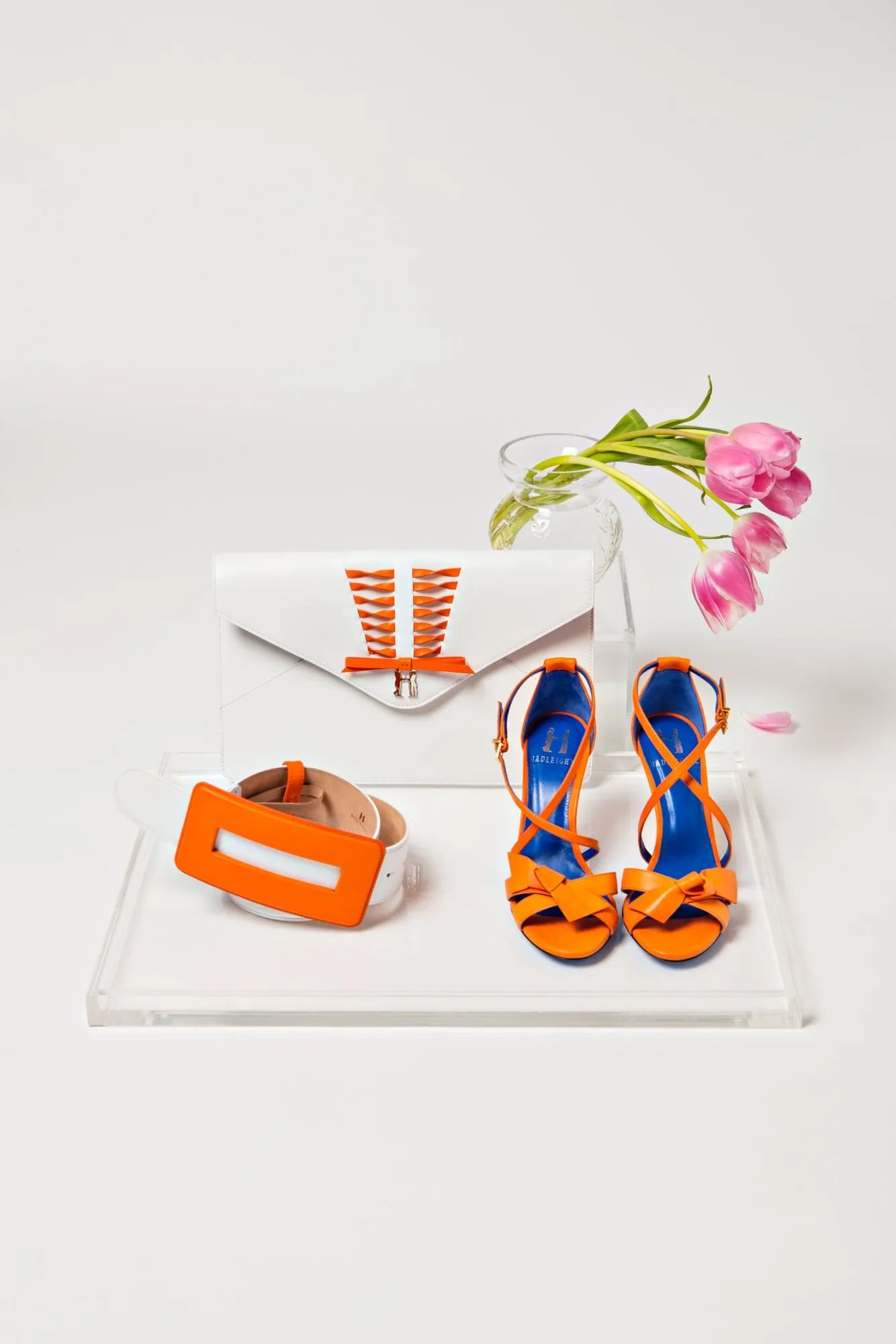 Molly Bow Sandal in Orange