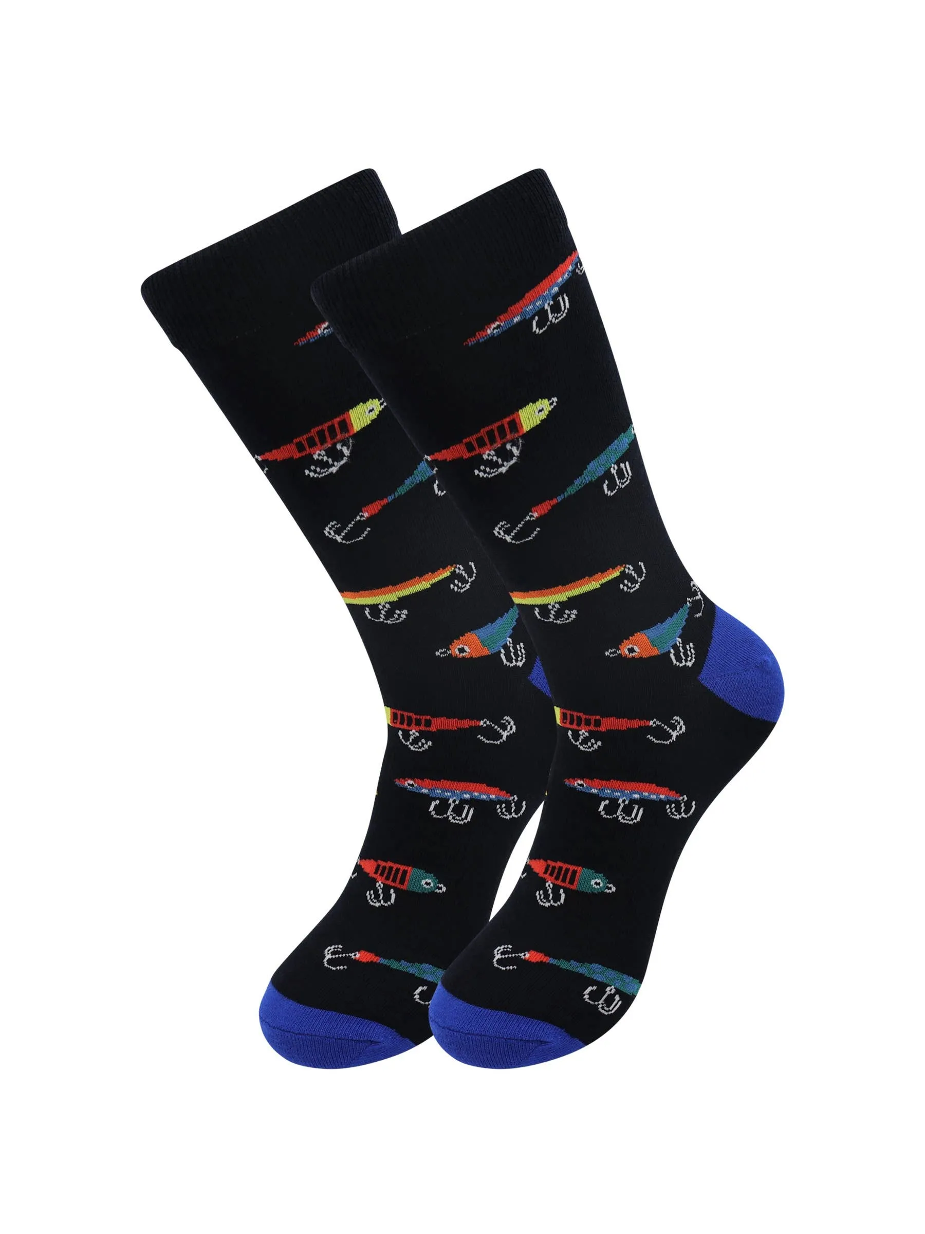 Sick Socks – Fishing lure Down South Food Casual Dress Sock