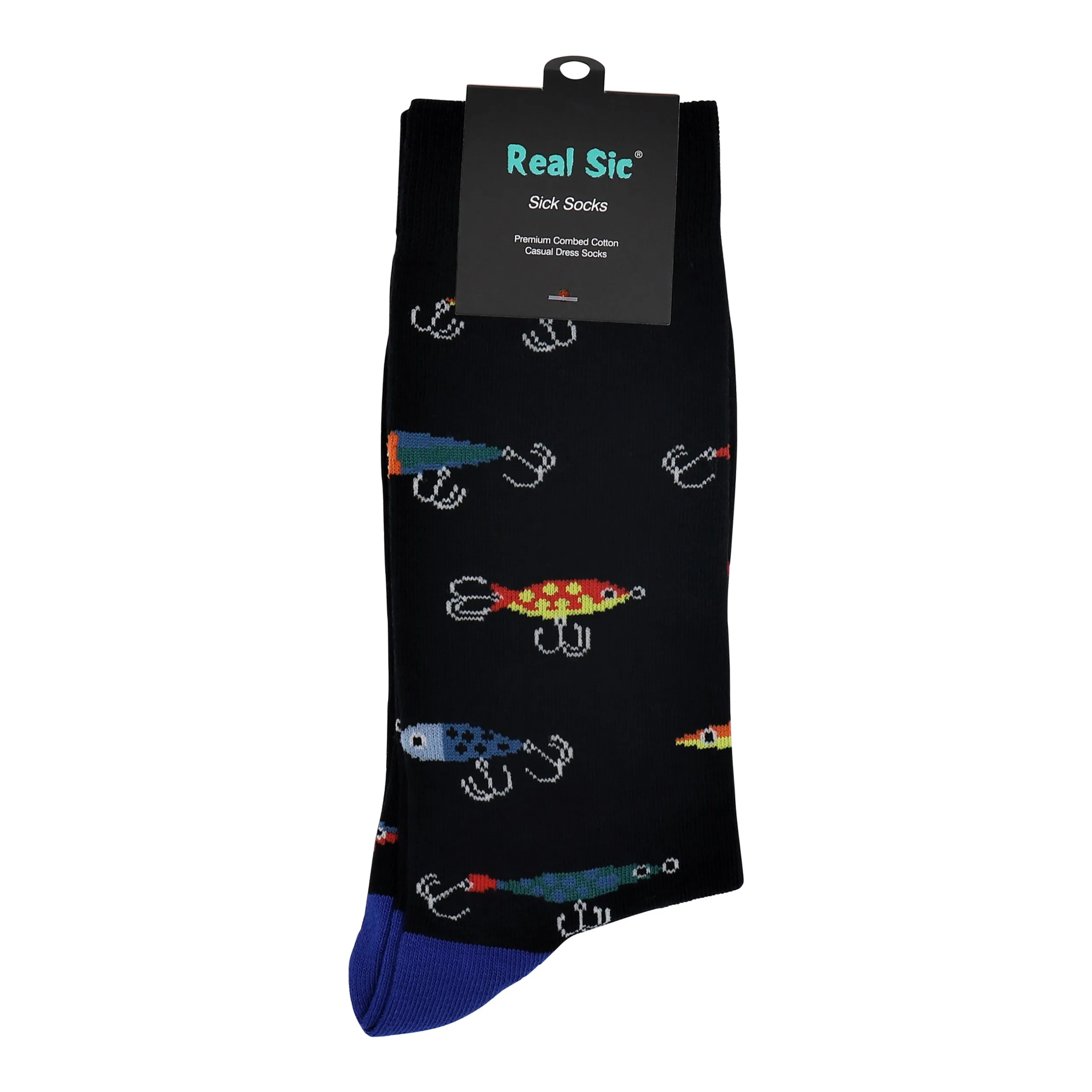 Sick Socks – Fishing lure Down South Food Casual Dress Sock