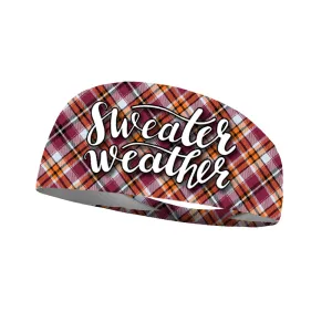 Sweater Weather Plaid Performance Wicking Headband