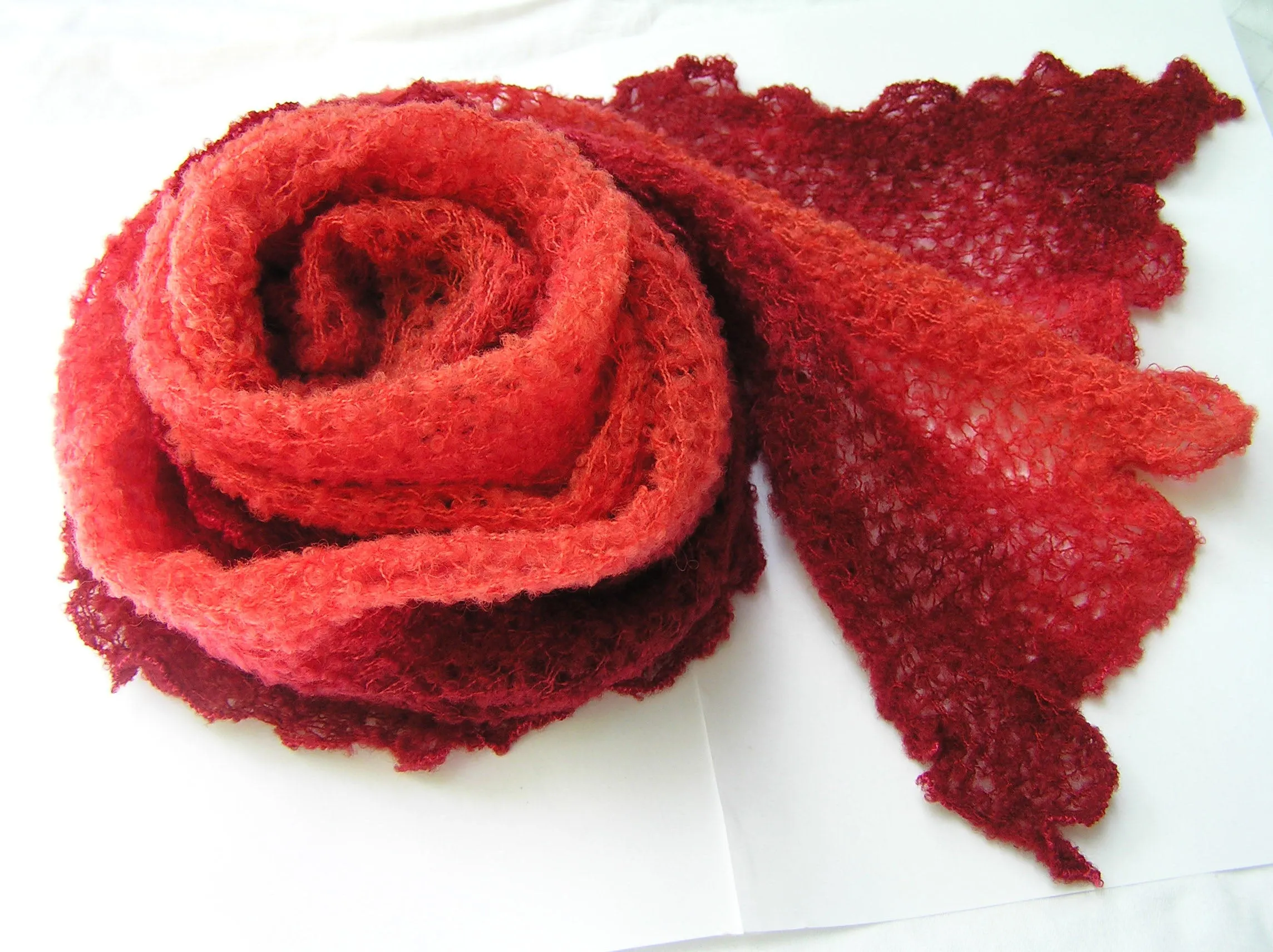 The Gossamer Scarf-  Reds