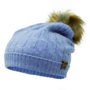 The Meribel - 100% Cashmere - Removeable Bobble Hat