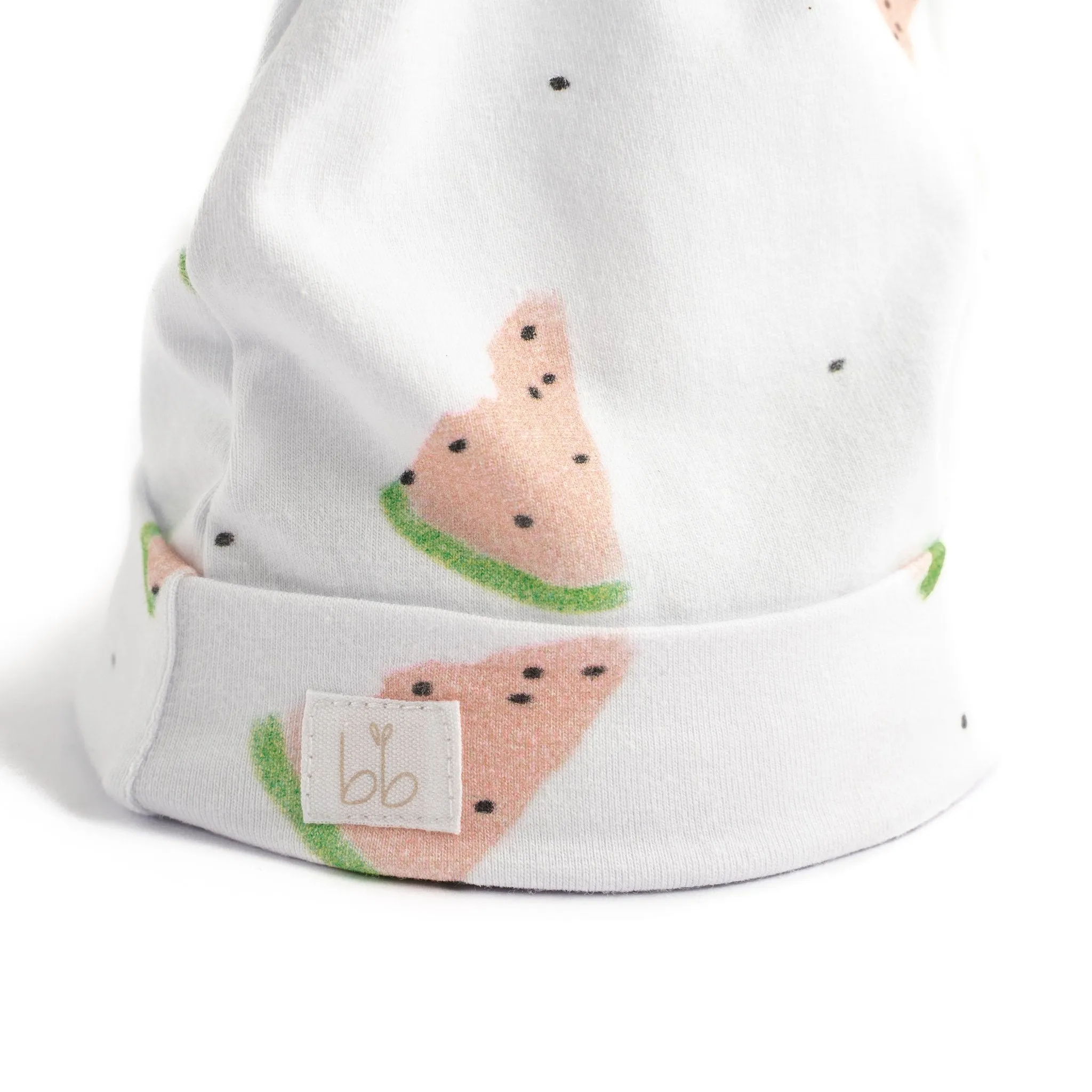 Top Knot Hat - Watermelon