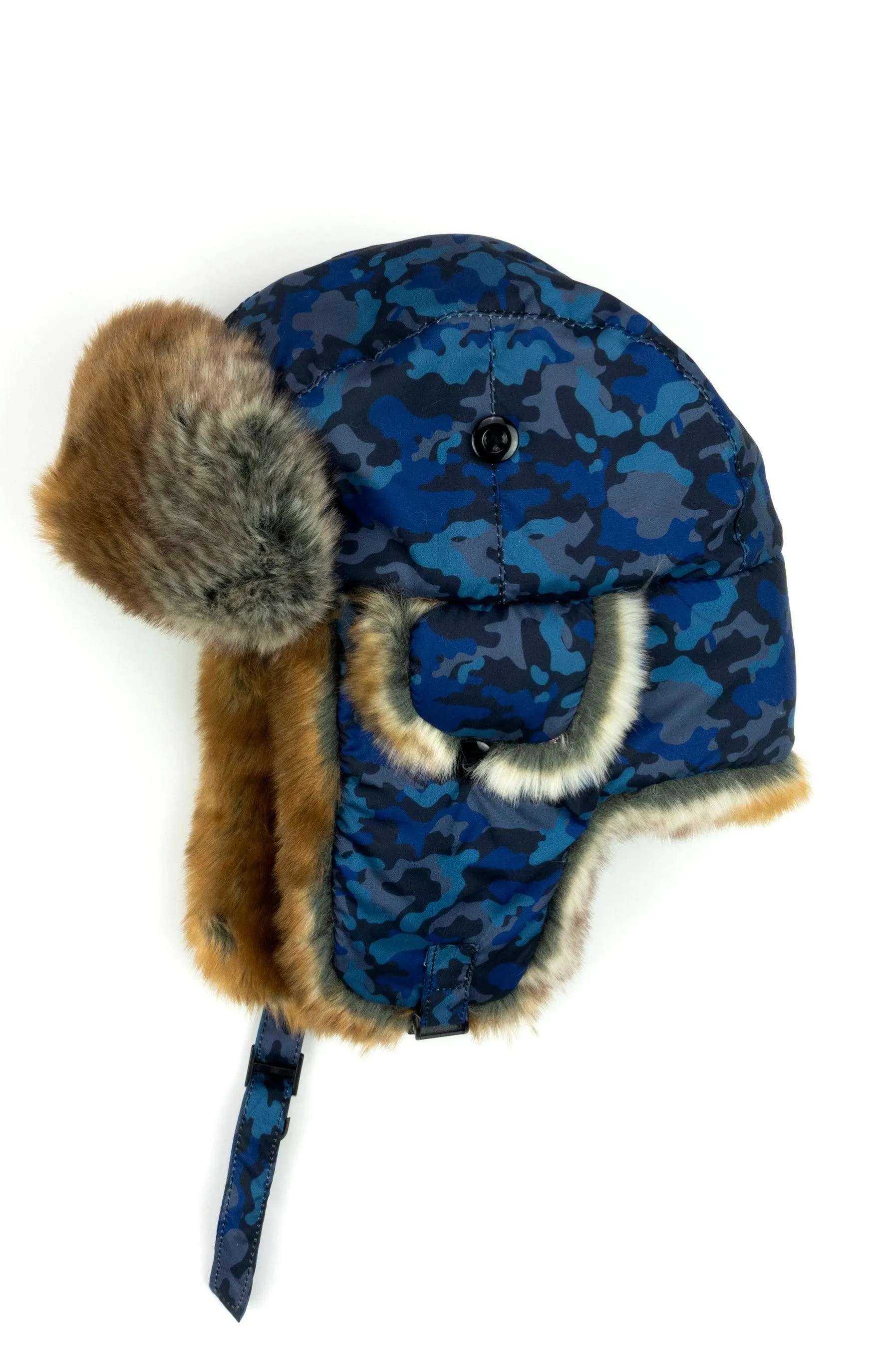 Trapper Hat | Benji Navy Camo | Appaman