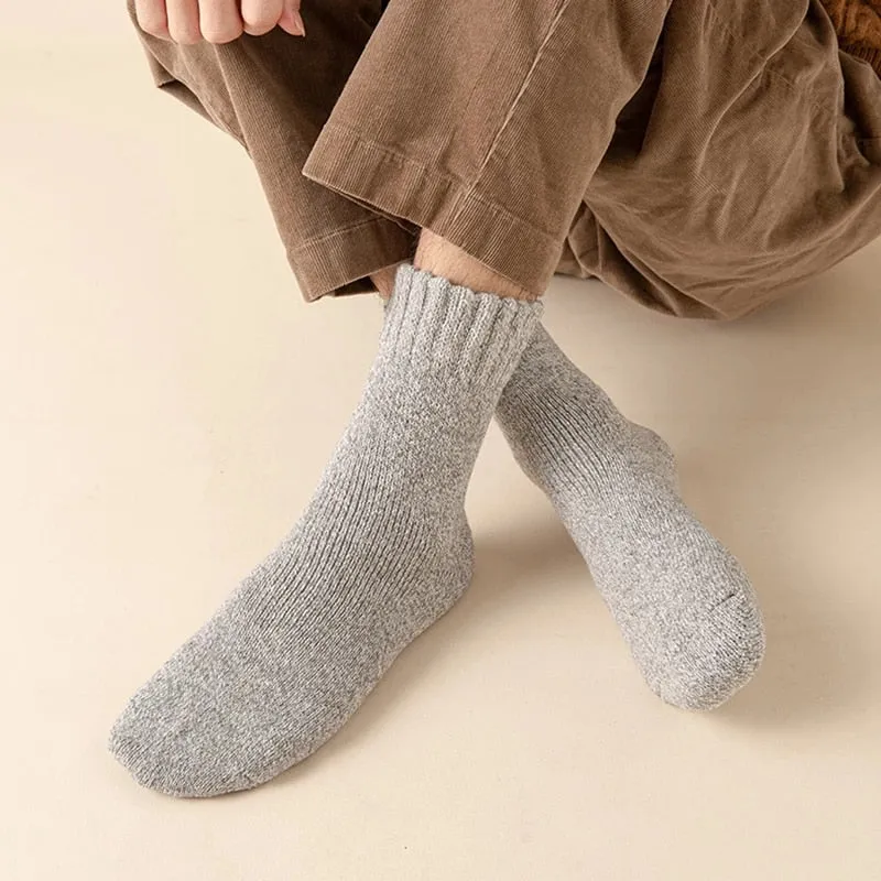 Warm Winter Socks | Thermal Merino Wool Socks For Men - Pack Of 5