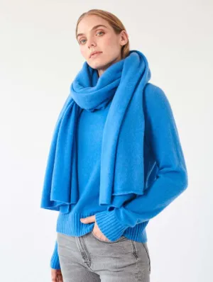 White   Warren - Cashmere Travel Wrap in Celestial Blue