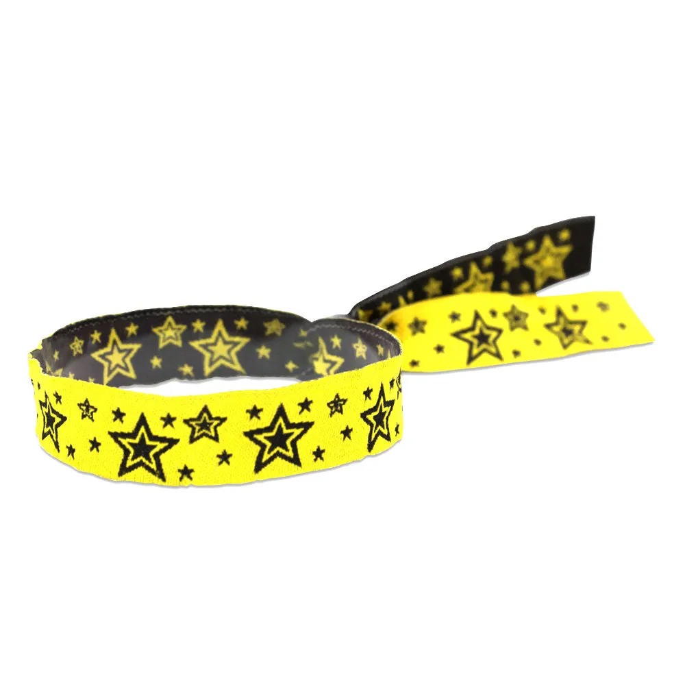 Woven Wristbands 1/2" Star Explosion - High Security Closure WOVST (100/Pack)